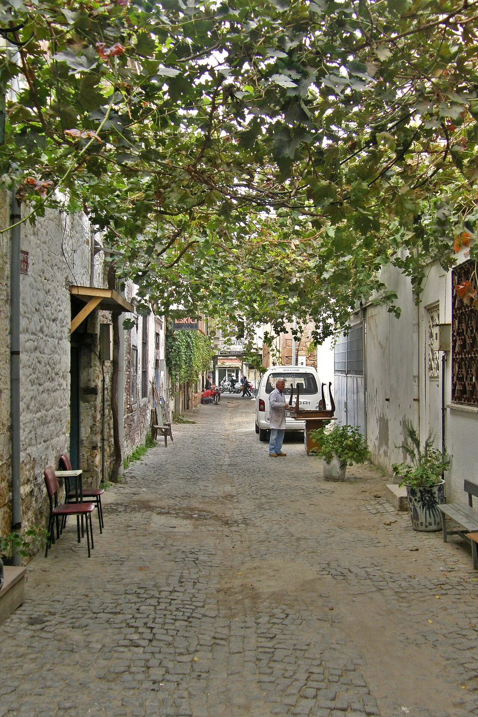 Ayvalık, petite rue. (Turquie)
