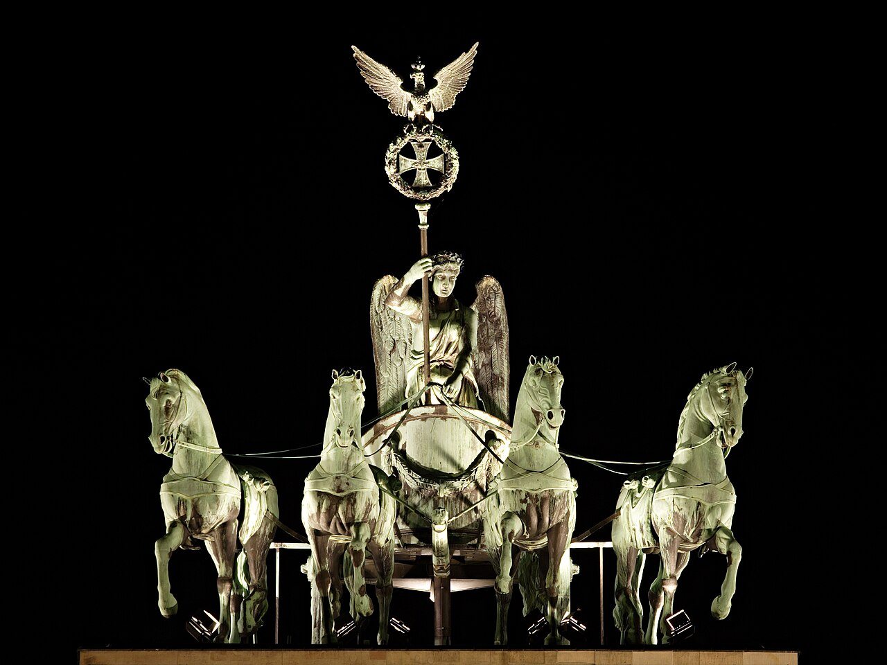 Brandenburg Gate Quadriga at Night