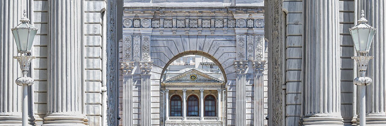 Entrance to Dolmabahçe Palace, Architectural Panorama