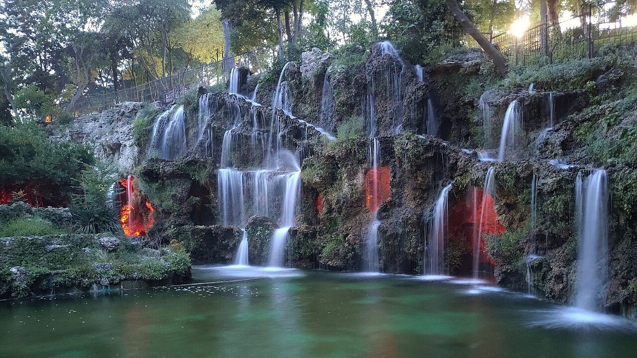 Emirgan Waterfall in Emirgan Park