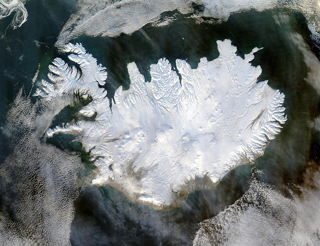 Iceland satellite